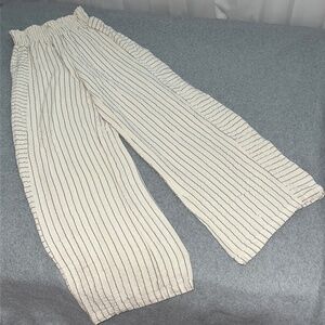 Joie High Rise Wide Pants Small Coastal Gauzy Smocked Beach Boho Festival